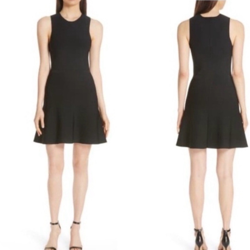 Theory Black Sleeveless Mini Dress